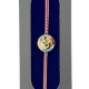 Bratara Placata cu Aur 24k, Snur Rosu/Alb, Model 12, Banut
