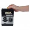 Jucărie educativă, Seif pușculiță cu cod secret, 19,5 cm, Pentru copii, Negru