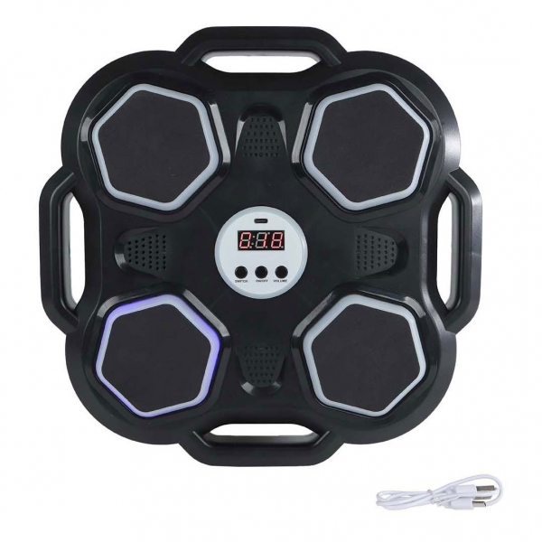 Jucărie de boxat cu sunete și lumini, Gametime, 30 cm, Negru