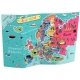 Puzzle Noriel Cunoastere - Harta Europei, 150 piese+ Poster