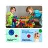 Set magnetic de construit, Circuit pentru bile, 70 piese, Pentru copii, Multicolor
