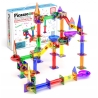 Set magnetic de construit, Circuit pentru bile, 50 piese, Pentru copii, Multicolor