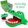 Jucarie interactiva Crocodil Dentist, Joc de Grup/Familie, 13 Dinti, Extra Big 21 x 14.5 x 11 cm, Verde