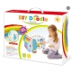 Jucarie Creativa pentru Copii, Model Elefant 3D, Set de Asamblat si Colorat din Carton, Puzzle 3D Educativ, 34 x 14 x 23 cm, 3+ 