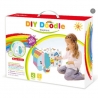 Jucarie Creativa pentru Copii, Model Elefant 3D, Set de Asamblat si Colorat din Carton, Puzzle 3D Educativ, 34 x 14 x 23 cm, 3+ 