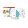 Jucarie Creativa pentru Copii, Model Elefant 3D, Set de Asamblat si Colorat din Carton, Puzzle 3D Educativ, 34 x 14 x 23 cm, 3+ 