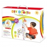 Jucarie Educativa pentru Copii, Model Girafa 3D, Set de Asamblat si Colorat din Carton, Puzzle 3D Educativ, 31 x 7.5 x 54 cm, 3+