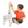 Jucarie Educativa pentru Copii, Model Girafa 3D, Set de Asamblat si Colorat din Carton, Puzzle 3D Educativ, 31 x 7.5 x 54 cm, 3+