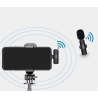 Microfon Lavaliera Wireless, 1 Microfon si 1 Receptor Tip Lightning, Autonomie 1-3h, Bluetooth 5.0, 70dB, Baterie 50 mAh, Negru