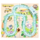 Joc interactiv si puzzle 2 In 1, Autobuz scolar, Pentru copii, Multicolor