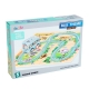 Joc interactiv si puzzle 2 In 1, Autobuz scolar, Pentru copii, Multicolor