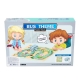 Joc interactiv si puzzle 2 In 1, Autobuz scolar, Pentru copii, Multicolor
