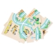 Joc interactiv si puzzle 2 In 1, Autobuz scolar, Pentru copii, Multicolor