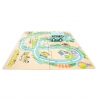 Joc interactiv si puzzle 2 In 1, Autobuz scolar, Pentru copii, Multicolor