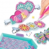 Set de creat 8 agrafe de par, Style 4 Ever, Diamond Art, Pentru copii, Multicolor