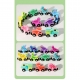 Trenulet Magnetic, din Lemn, Model Dinozauri, 10 Animale, +3 Ani, Jucarie de Asamblat, Multicolor