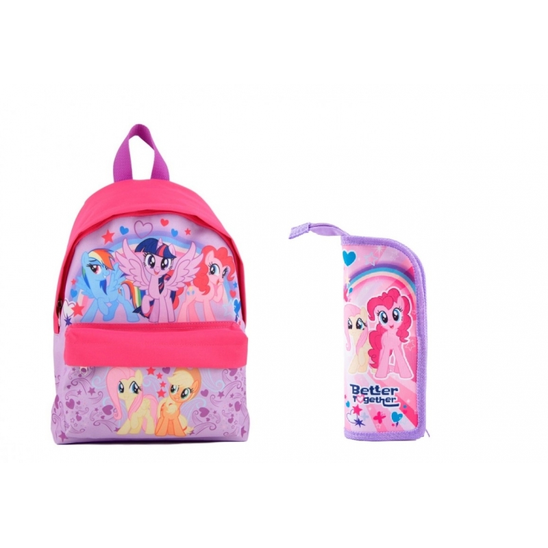 Come up with Validation See insects Ghiozdan tip rucsac pentru gradinita 12'' + Penar My Little Pony -  Brandtoys.ro