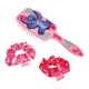 Set Perie de Păr și Elastice Stitch, Model Stitch, Pentru copii, Roz