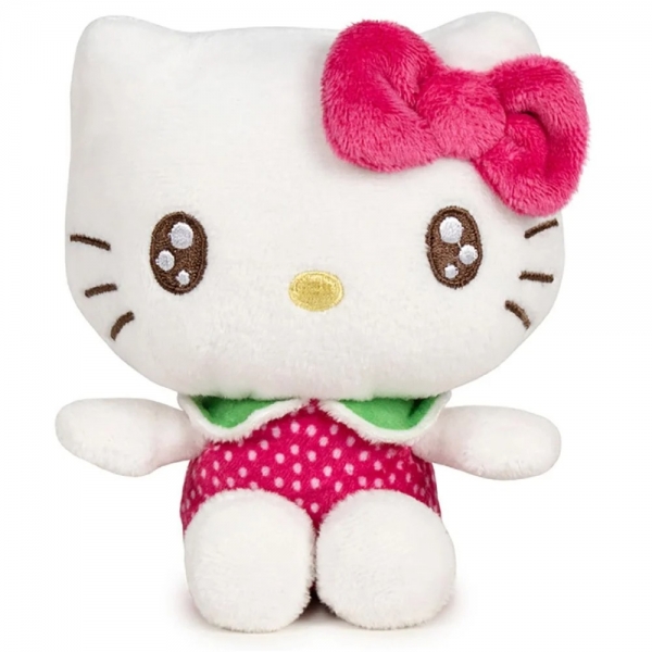 Jucarie interactiva parfumata de plus, Hello Kitty, 12 cm, Pentru copii, Roz, Model 2