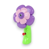 Pistol cu apă, Model floare, 16 cm, Pentru copii, Roz/Mov, Model 1