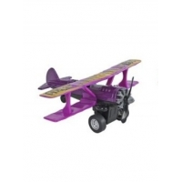 Machetă metalică avion retro, 11 cm, Mov