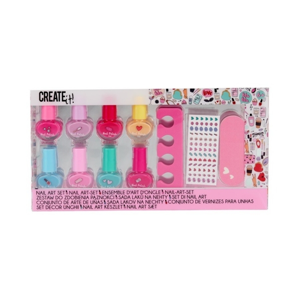 Set creativ pentru manichiura, Pentru copii, Multicolor