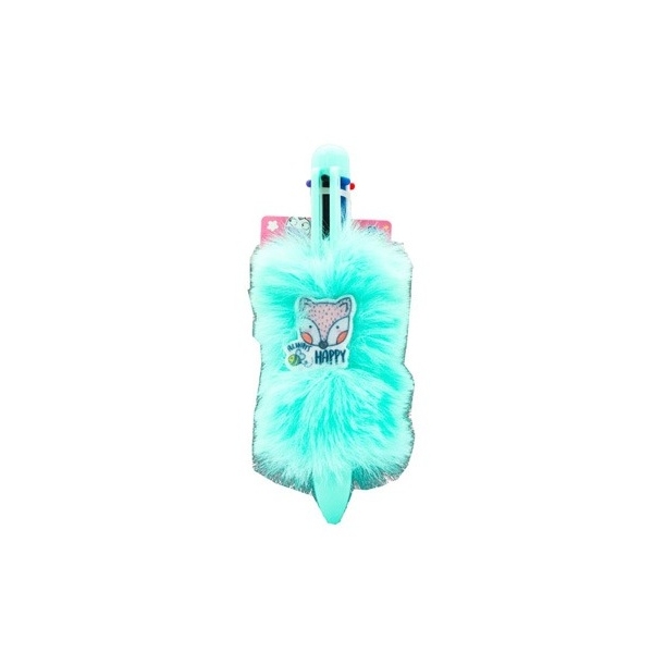 Pix multicolor cu 6 culori diferite, Design cu pluș, Model 4, Pentru copii