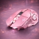 Mouse Wireless, 6 Butoane, DPI Ajustabil 1200-3600, Iluminare RGB Tip Breathing, Reincarcabil, 138x80x38 mm, Compatibil MacBook/iPad/Laptop, Roz