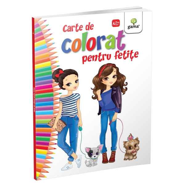 Carte de colorat pentru copii, Prințese și Zâne, 80 pagini