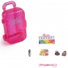 Mini troler cu accesorii surpriza, Barbie Extra, Pentru copii, Roz