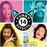 Mini camera digitala, Photo Creator, 14 efecte amuzante, Pentru copii, Albastru