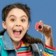 Mini camera digitala, Photo Creator, 14 efecte amuzante, Pentru copii, Albastru