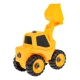 Masinuta de asamblare si dezasamblare, Jucarie interactiva, Model excavator, Pentru copii, Portocaliu