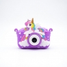 Camera Foto Unicorn Duala pentru Copii, Jucarie Interactiva cu Lumini Colorate, Sunete si Melodii Vesele, Butoane Magice si Desi