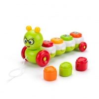 Omiduta Muzicala cu Blocuri Colorate, Jucarie Interactiva de Sortare si Asociare Forme, Cu Sunete si Melodii, Joaca Senzoriala s