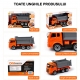 Jucarie interactiva de asamblare camion, Set asamblare cu surubelnita, Pentru copii, Portocaliu