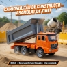 Jucarie interactiva de asamblare camion, Set asamblare cu surubelnita, Pentru copii, Portocaliu