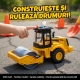 Jucarie interactiva pentru copii, Utilaj constructii, Efecte sonore si luminoase, Portocaliu