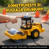 Jucarie interactiva pentru copii, Utilaj constructii, Efecte sonore si luminoase, Portocaliu