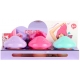 Set Balsam de Buze Beauty Mushroom, Balsamuri de Buze in Forma de Ciuperca pentru Copii peste 6 Ani, Set 3 Bucati cu Arome Fruct