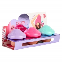 Set Balsam de Buze Beauty Mushroom, Balsamuri de Buze in Forma de Ciuperca pentru Copii peste 6 Ani, Set 3 Bucati cu Arome Fruct