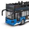 Autobuz Supraetajat Multicolor cu Sunete, Lumini și Uși Care se Deschid, Jucărie Interactivă Realistă pentru Copii, Vehicul Turi