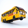 Autobuz Școlar Galben cu Uși Care se Deschid, Sunete și Lumini 27 cm, Jucărie Interactivă Realistică pentru Copii, Vehicul de Tr