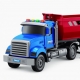Camion American cu Frictiune, Lumini și Sunete, Jucărie Interactivă Realistică pentru Copii, Vehicul de Transport Mare cu Efecte