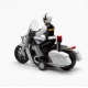 Motocicleta De Politie Cu Figurina 1:16, Cu Lumini Si Sunete, Jucarie Interactiva Vehicul De Interventie Pentru Copii, Motor Pol