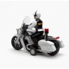 Motocicleta De Politie Cu Figurina 1:16, Cu Lumini Si Sunete, Jucarie Interactiva Vehicul De Interventie Pentru Copii, Motor Pol