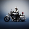 Motocicleta De Politie Cu Figurina 1:16, Cu Lumini Si Sunete, Jucarie Interactiva Vehicul De Interventie Pentru Copii, Motor Pol