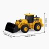 Buldozer De Constructii Cu Frictiune, Scara 1:20, Cu Lumini Si Sunete, Jucarie Interactiva Utilaj De Santier Pentru Copii, Buldo