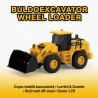 Buldozer De Constructii Cu Frictiune, Scara 1:20, Cu Lumini Si Sunete, Jucarie Interactiva Utilaj De Santier Pentru Copii, Buldo
