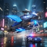 Set Politie Cu Elicopter Si Masina, Cu Frictiune, Lumini Si Sunete, Jucarie Interactiva 2 In 1 Pentru Copii, Vehicule De Interve